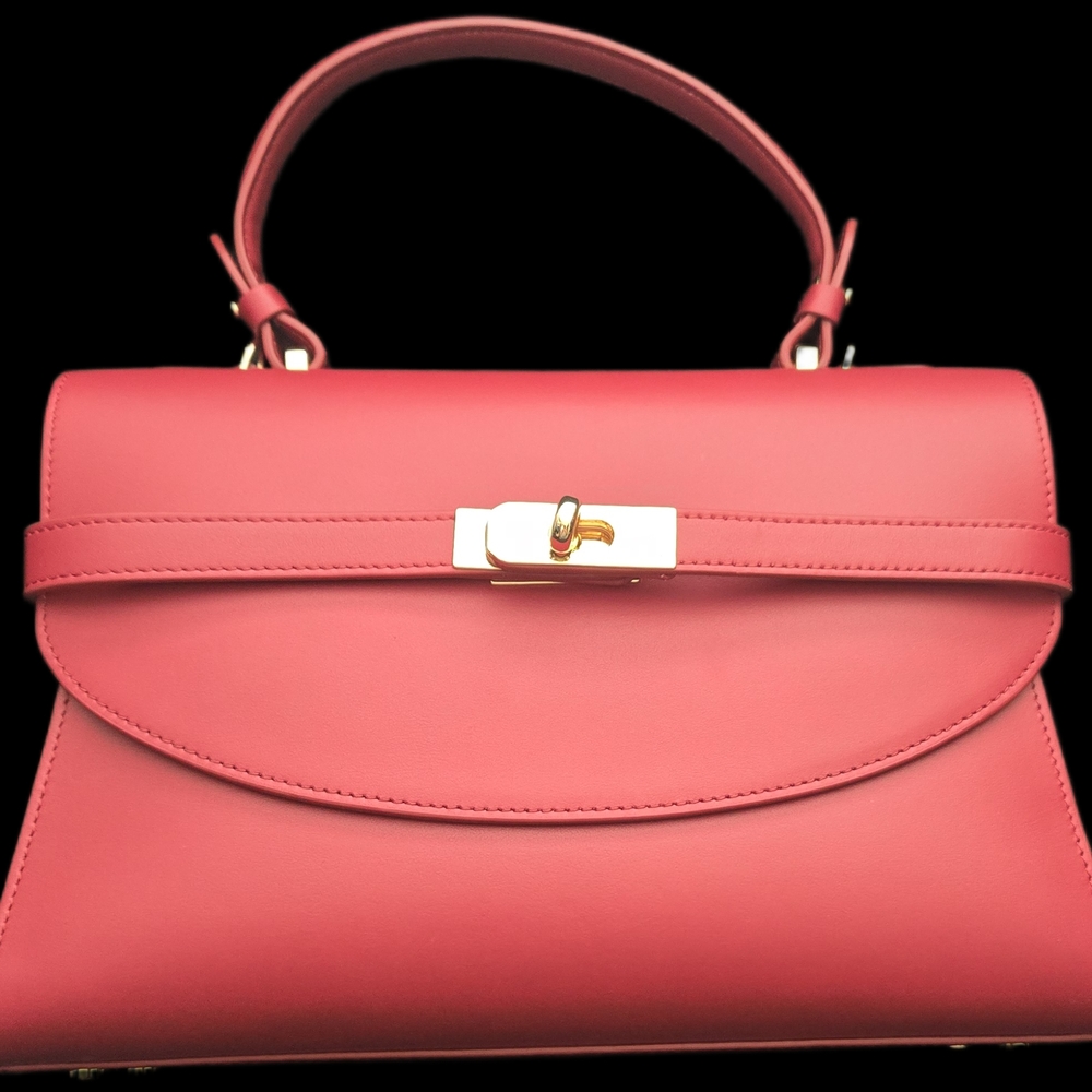 Silver & Riley Red Leather Satchel